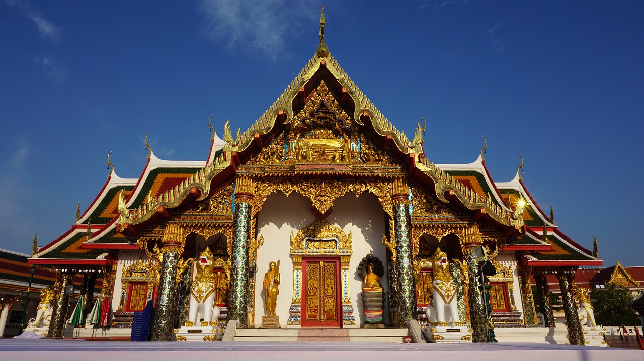 Wat Phra That Choeng Chum, Šventykla, Priemonė, Religija, Tailando Šventykla, Tailandas, Menas, Sakon Nakhon, Budizmas, Dažymas