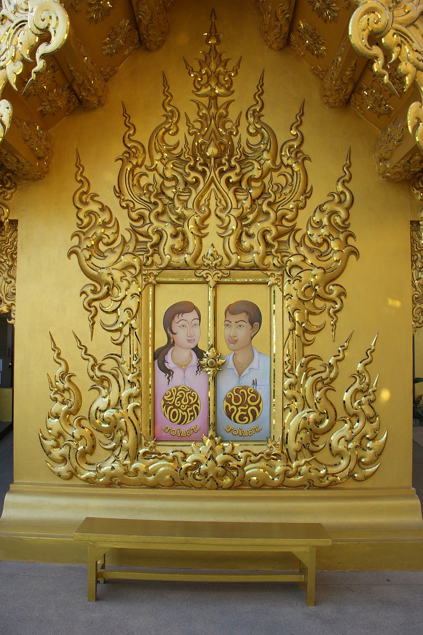 Wat Rong Khun, Chiang Rai, Chiang Rai Provincija, Priemonė, Tailandas, Balta, Baltoji Šventykla, Religija, Bažnyčia, Budistinis