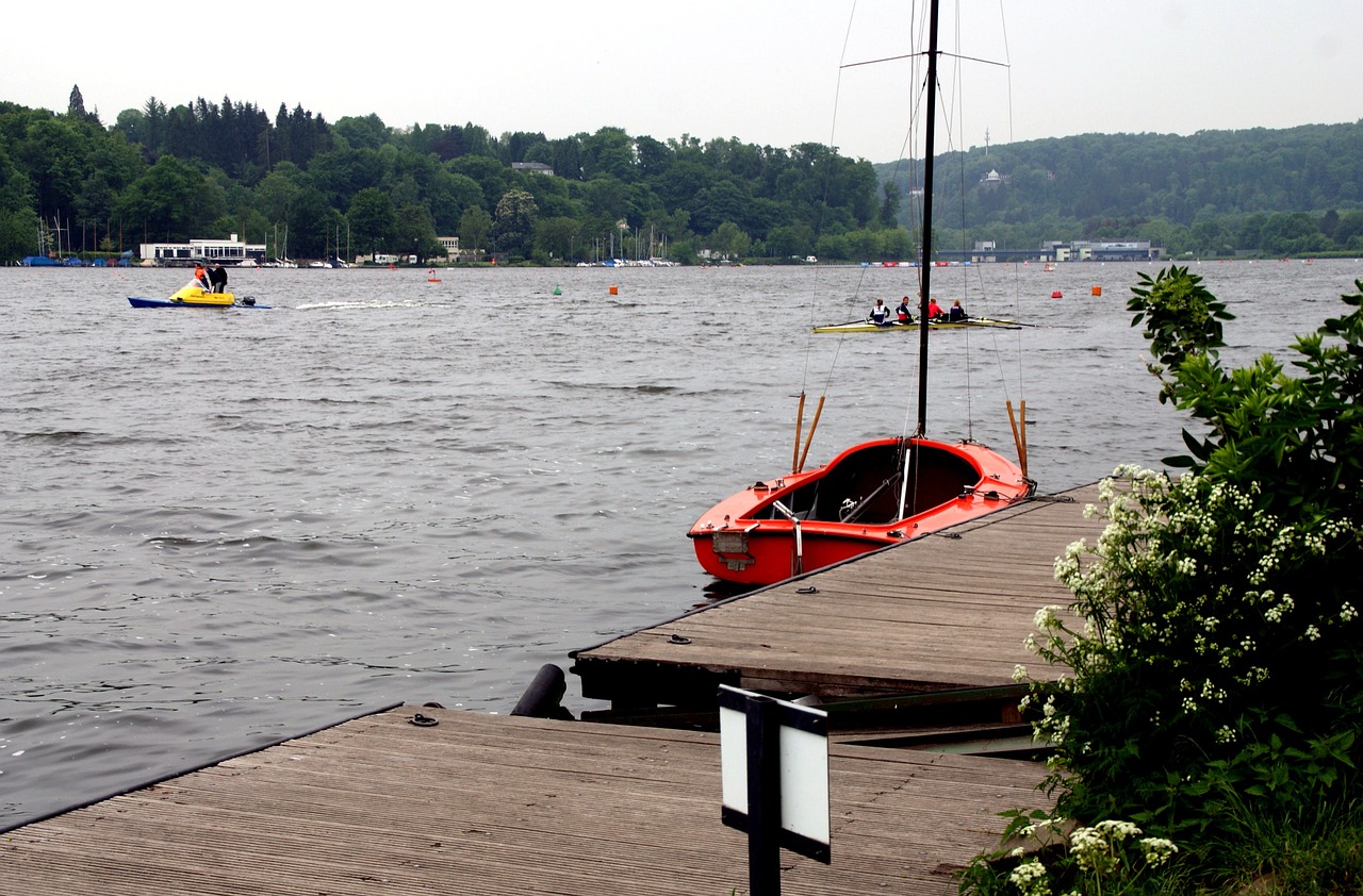 Vanduo, Valtys, Ežeras, Irklavimo Valtis, Buriu, Baldeneysee, Valgyti, Vokietija, Prieplauka, Refleksai