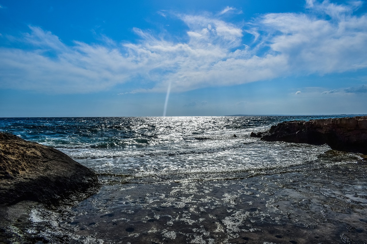 Vandens,  Jūra,  Pobūdį,  Pajūrio,  Dangus,  Debesys,  Tornado,  Seascape,  Pajūrio,  Šviesos