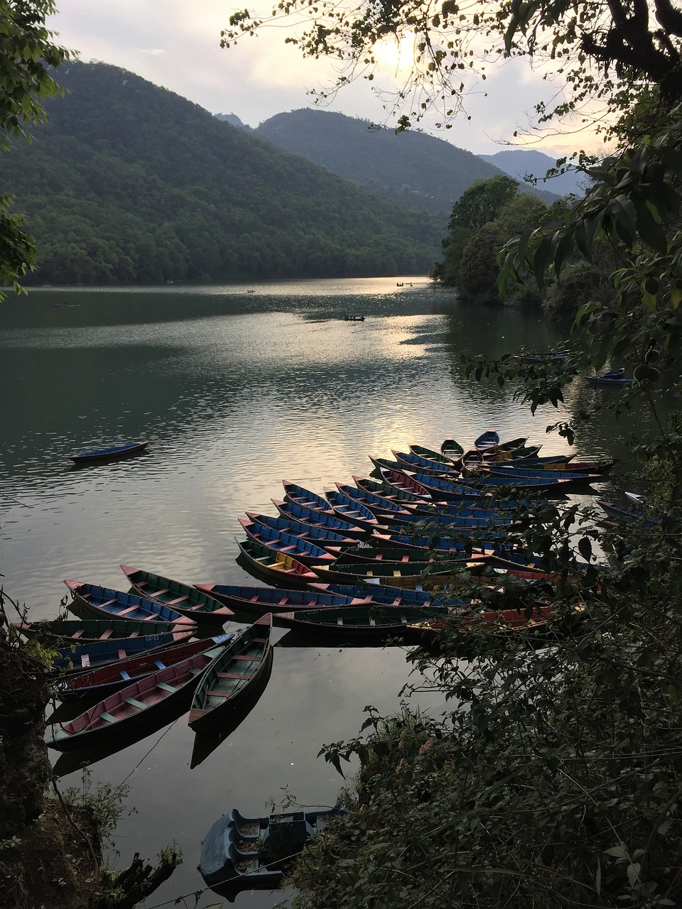 Vandens,  Kelionė,  Ežeras,  Pobūdį,  Baidarių,  Nepale,  Pokhara,  Natūralus Grožis,  Peizažas,  Atspindys