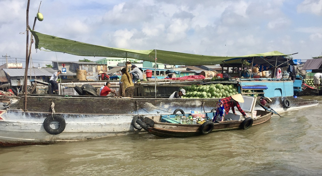 Vandens,  Transportavimo Sistema,  Valtis,  Upė,  Kelionė,  Mekong Delta,  Vietnamas,  Azija, Nemokamos Nuotraukos,  Nemokama Licenzija