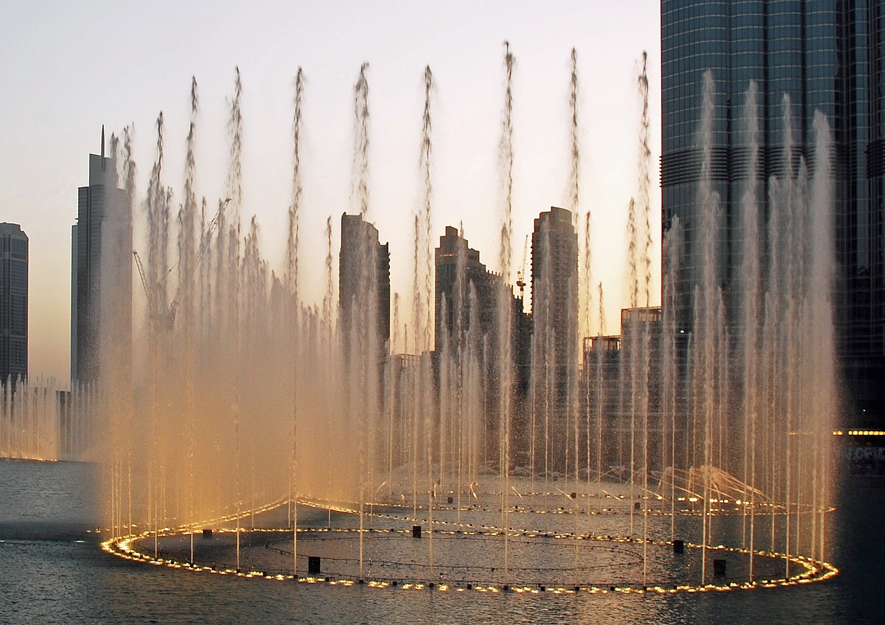 Vandens Žaidimai, Dubai, Dubai Fontanai, Nemokamos Nuotraukos,  Nemokama Licenzija