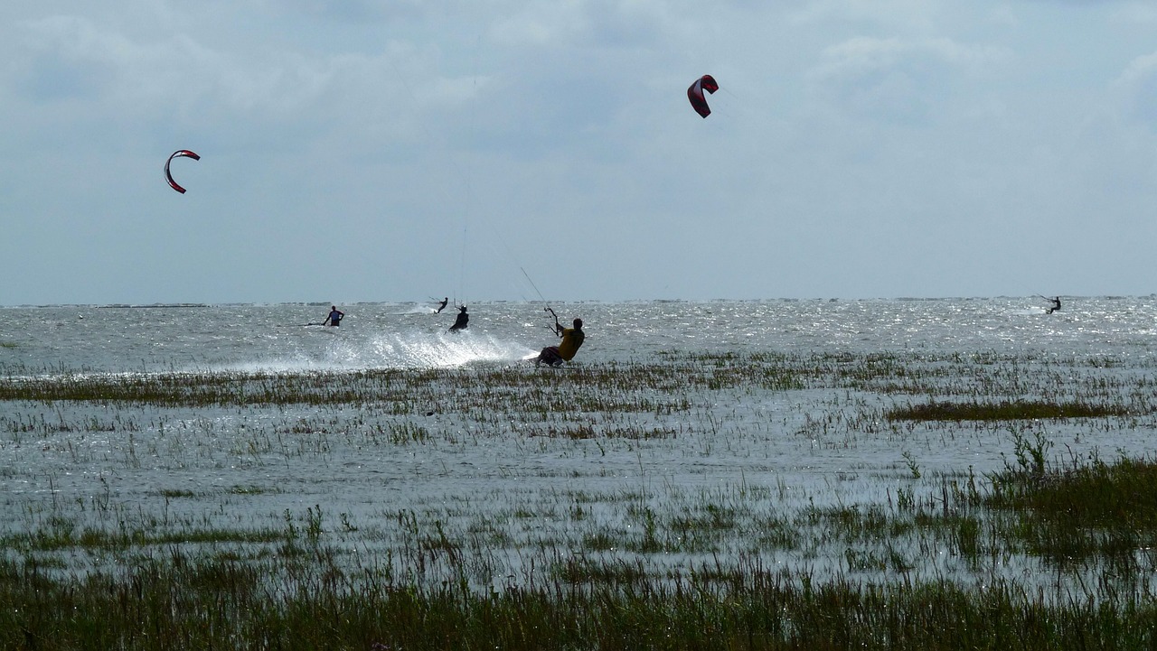 Vandens Sportas, Aitvaras, Kite Surf, Saint Peter Ording, Šiaurės Jūra, Naršyti, Jūra, Surfer, Nemokamos Nuotraukos,  Nemokama Licenzija