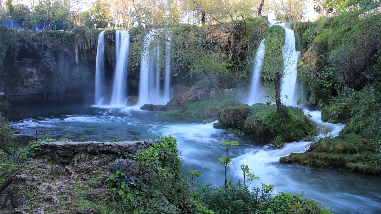 Krioklys, Krioklys Antalya, Turkija, Kraštovaizdis, Upė, Purslų, Antalija, Vanduo, Parkas, Gamta