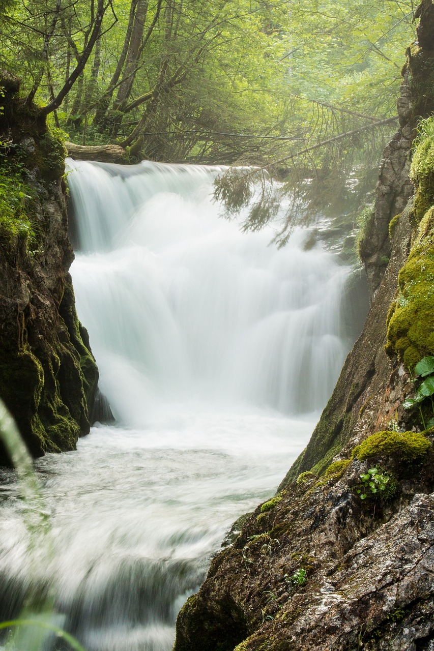 Krioklys, Grundlsee, Austria, Salzkammergut, Blogas Aussee, Nemokamos Nuotraukos,  Nemokama Licenzija