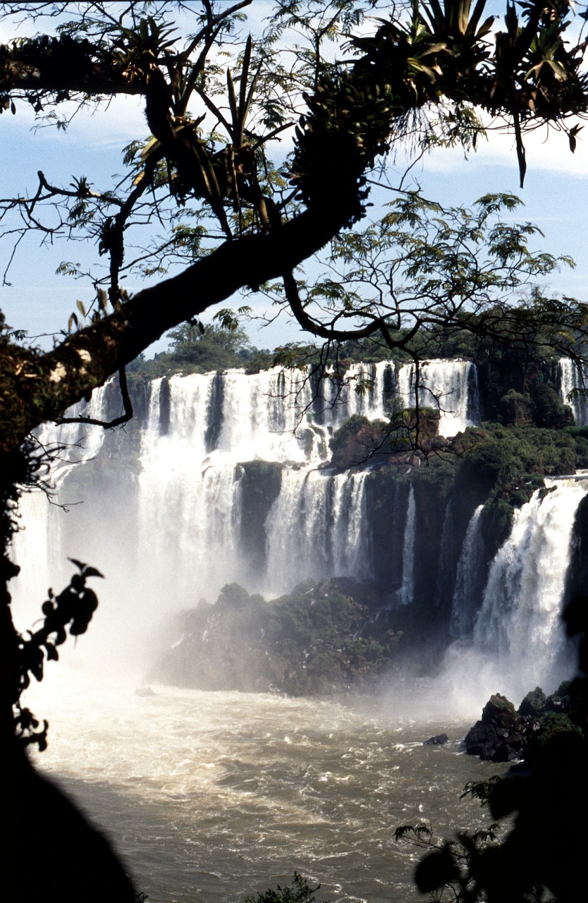 Krioklys, Brazilija, Iguazú Kriokliai, Įspūdingas, Iguazu, Upė, Iguazu Nacionalinis Parkas, Vandens Siena, Vanduo, Purkšti