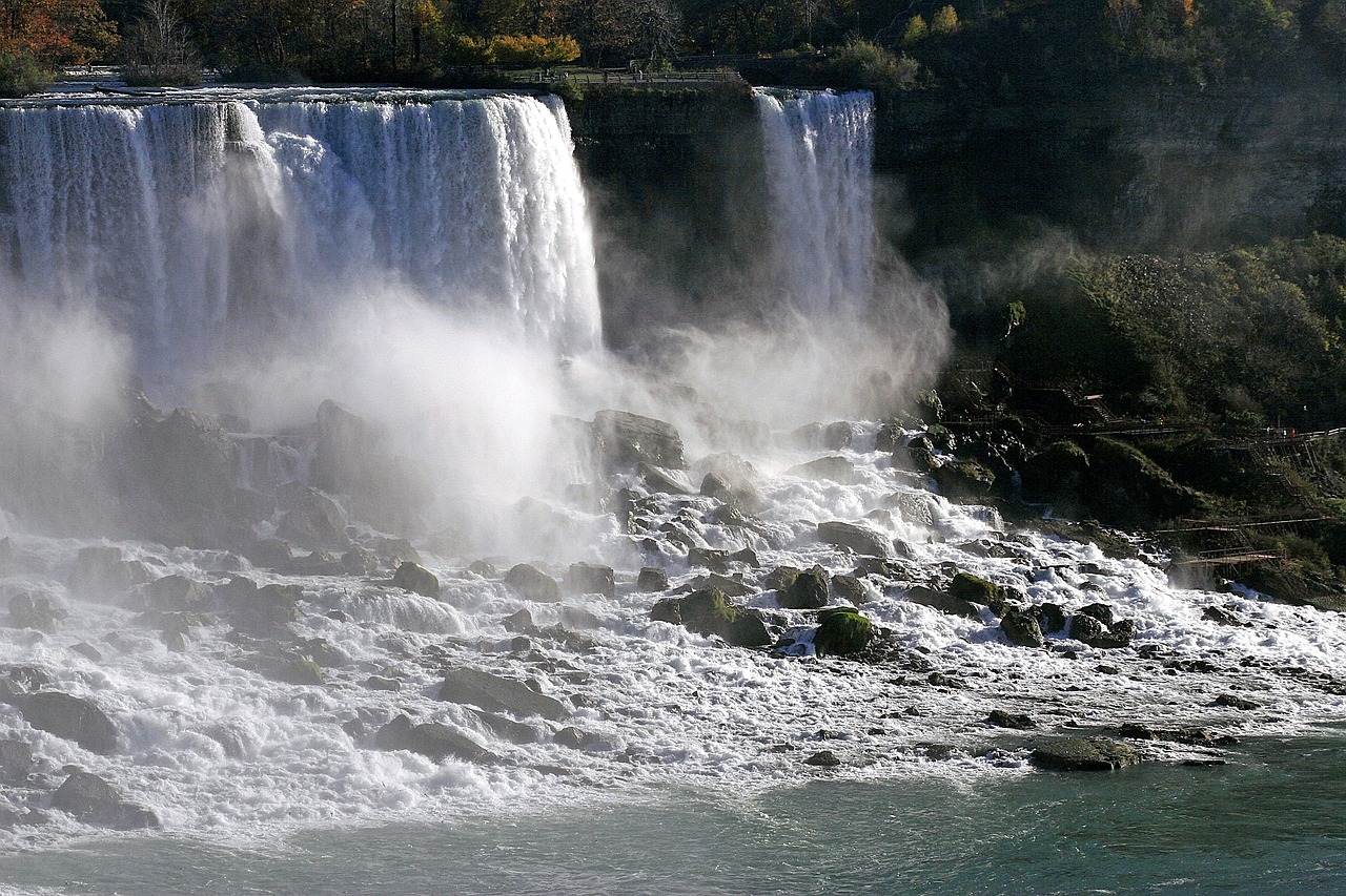 Kriokliai, Niagaros Krioklys, Upė, Kanada, Migla, Srautas, Ontarijas, Kanados, Natūralus, Amerikietis