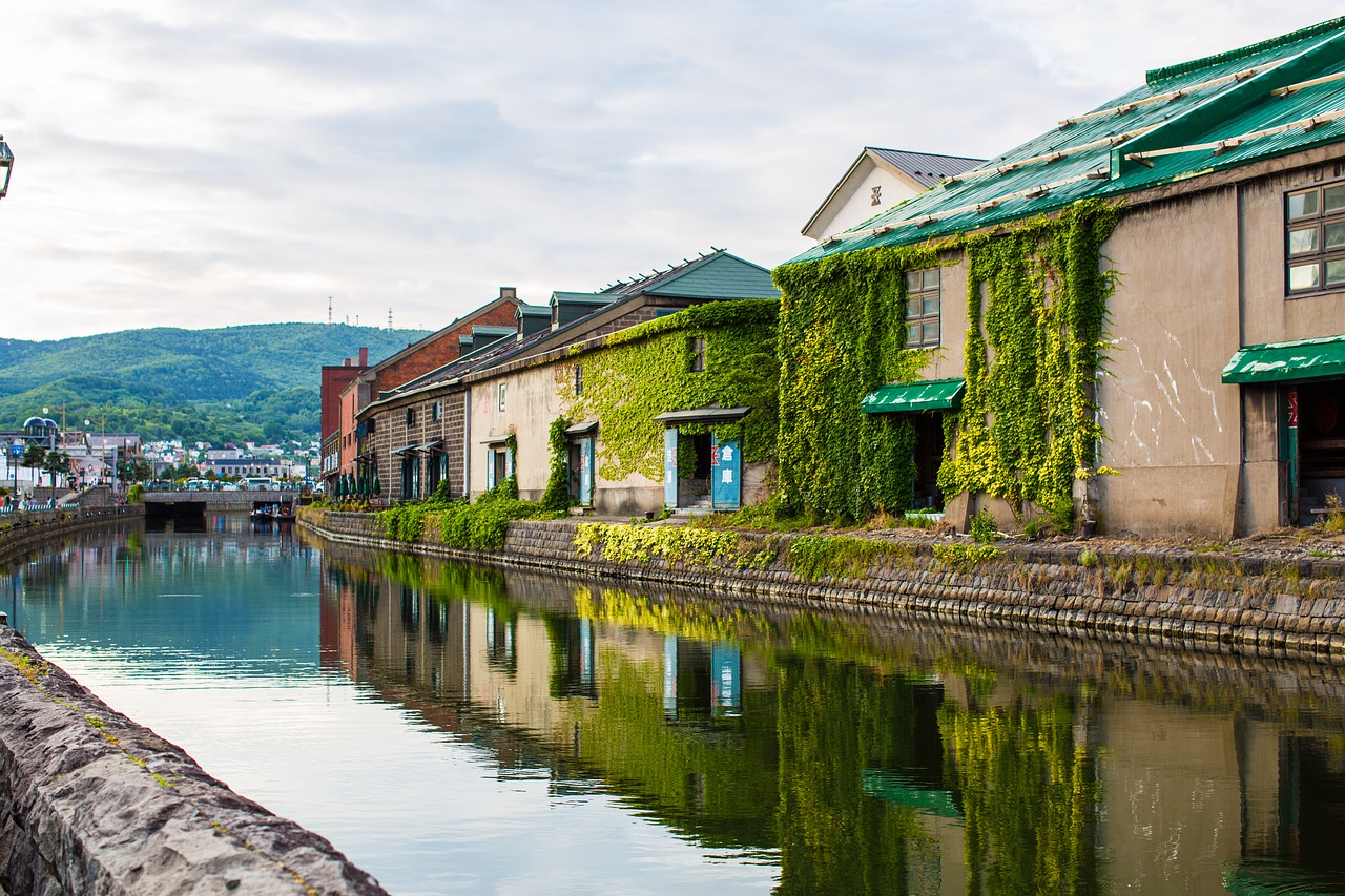 Vandenys, Pastatas, Namai, Sąskaitą, Kelionė, Turizmas, Upė, Miestas, Otaru Kanalas, Nemokamos Nuotraukos