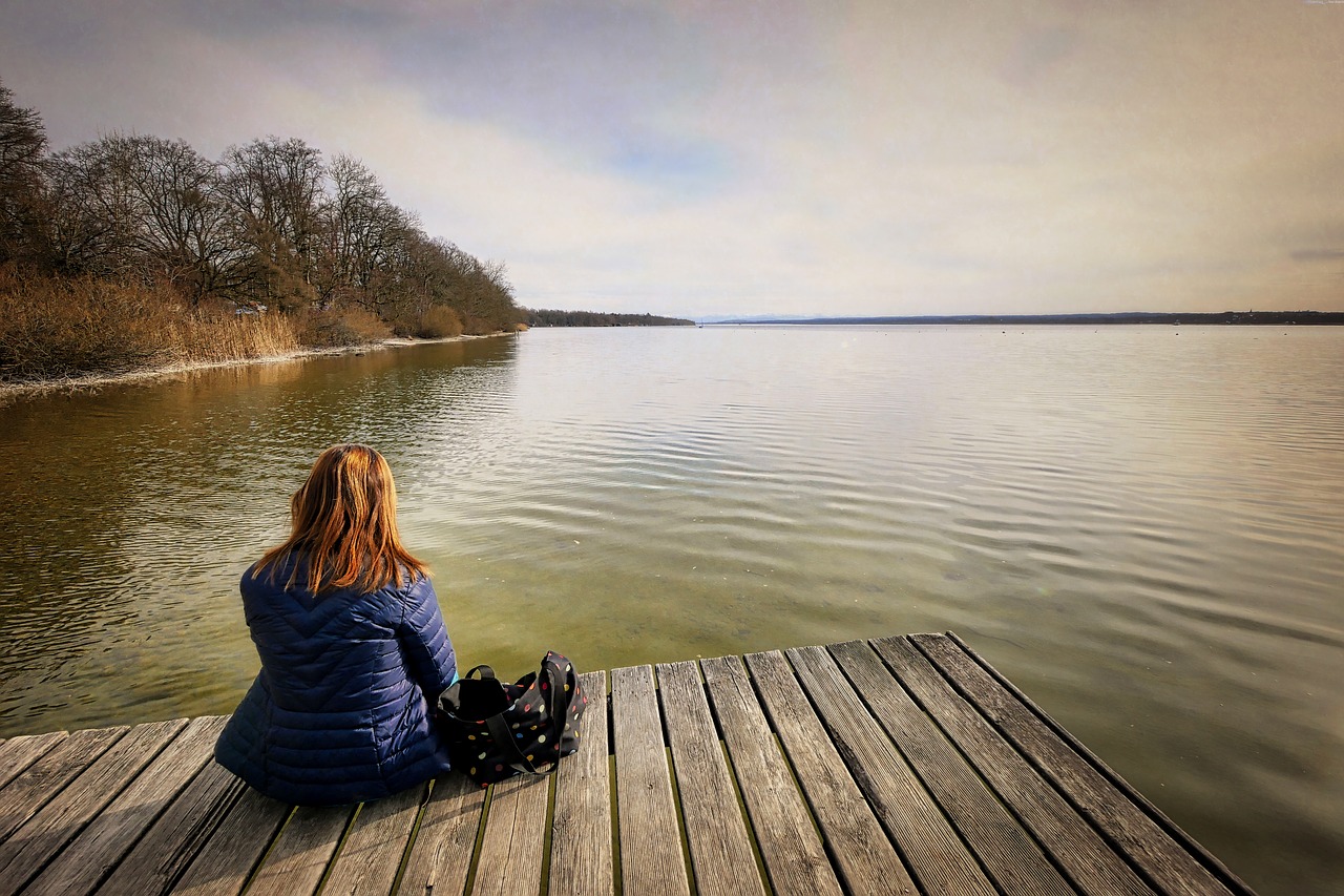 Vandenys,  Ežeras,  Pobūdį,  Saulėlydžio,  Upė,  Poilsio,  Medituoti,  Abendstimmung,  Ammersee,  Romantiškas