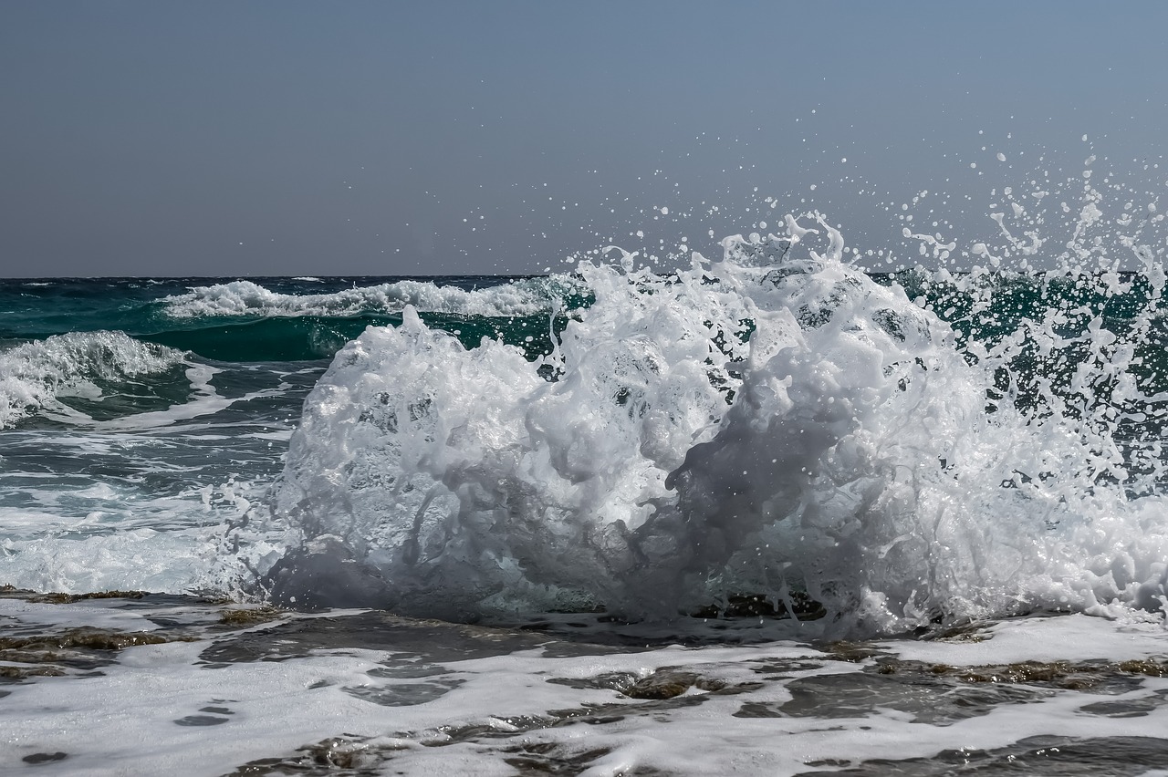 Bangos,  Splash,  Vėjo,  Purkšti,  Putos,  Pobūdį,  Purslų,  Jūra,  Pakrantės,  Seascape