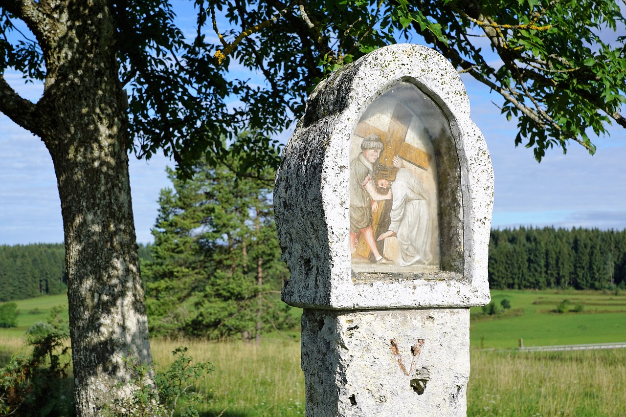 Kryžiaus Kelias, Jėzus, Religija, Vokietija, Gamta, Vasara, Katalikų, Krikščionybė, Krikščionis, Bažnyčia