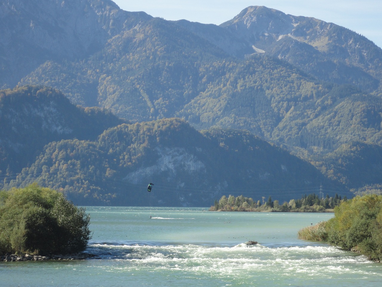 Oras, Debesys, Kalnai, Dangus, Horizontas, Nuotaika, Atsipalaidavimas, Idilija, Ežeras, Kochelsee