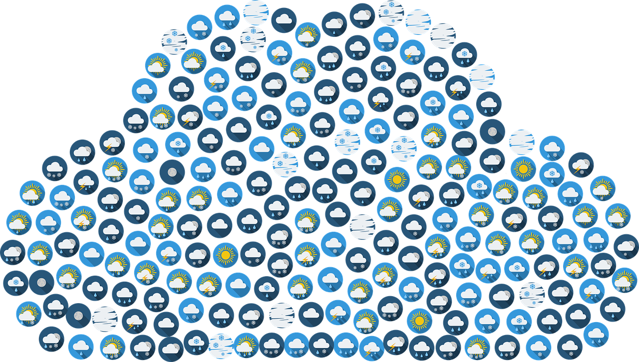 Oras, Klimatas, Debesis, Lietus, Meteorologija, Piktogramos, Abstraktus, Menas, Nemokama Vektorinė Grafika, Nemokamos Nuotraukos