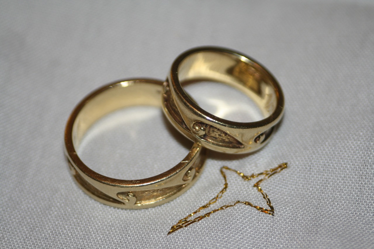 Vestuviniai Žiedai, Žiedai, Tuoktis, Vestuvės, Santuoka, Simbolis, Meilė, Auksas, Romantika, Bendravimas