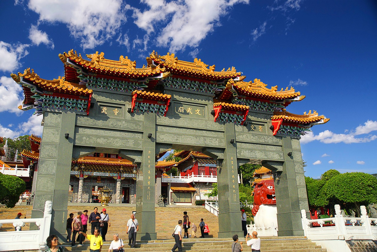 Wen Wu Temple, Saulės Mėnulio Ežeras, Nantou Rajonas, Taivanas, Šventykla, Kinai, Religija, Šventykla, Taoizmas, Kultūra