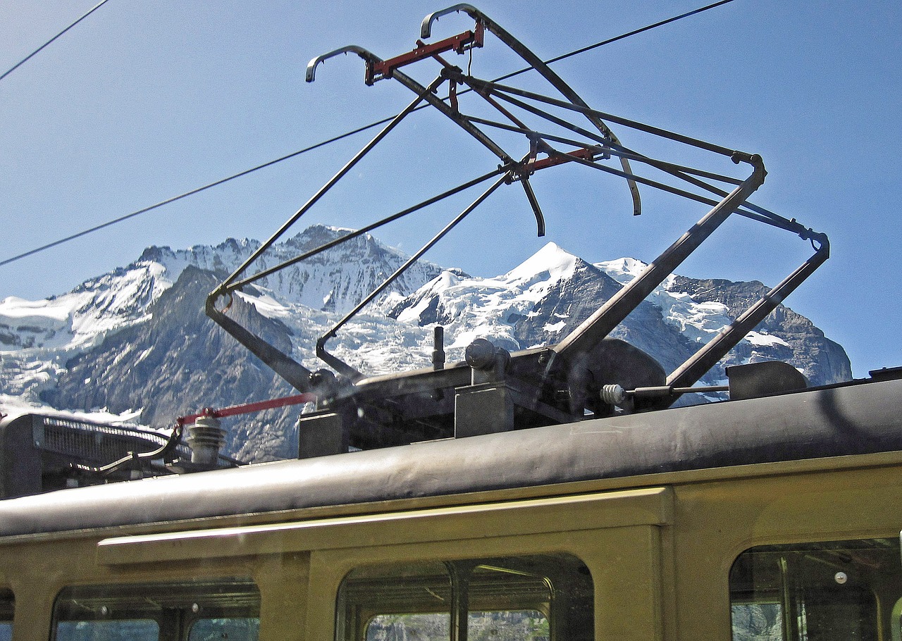 Wengernalpbahn, Pirmoji, Berni Oberland, Pantografas, Kontaktinis Tinklas, Geležinkelis, Alpių, Lauterbrunnen, Padidėjimas, Turizmas