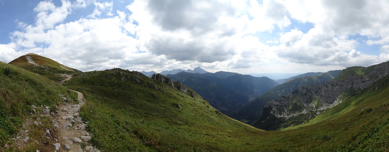Vakarų Tatras, Kalnai, Takas, Kraštovaizdis, Gamta, Turizmas, Nacionalinis Parkas, Panorama, Kalnų Grožis, Lenkija