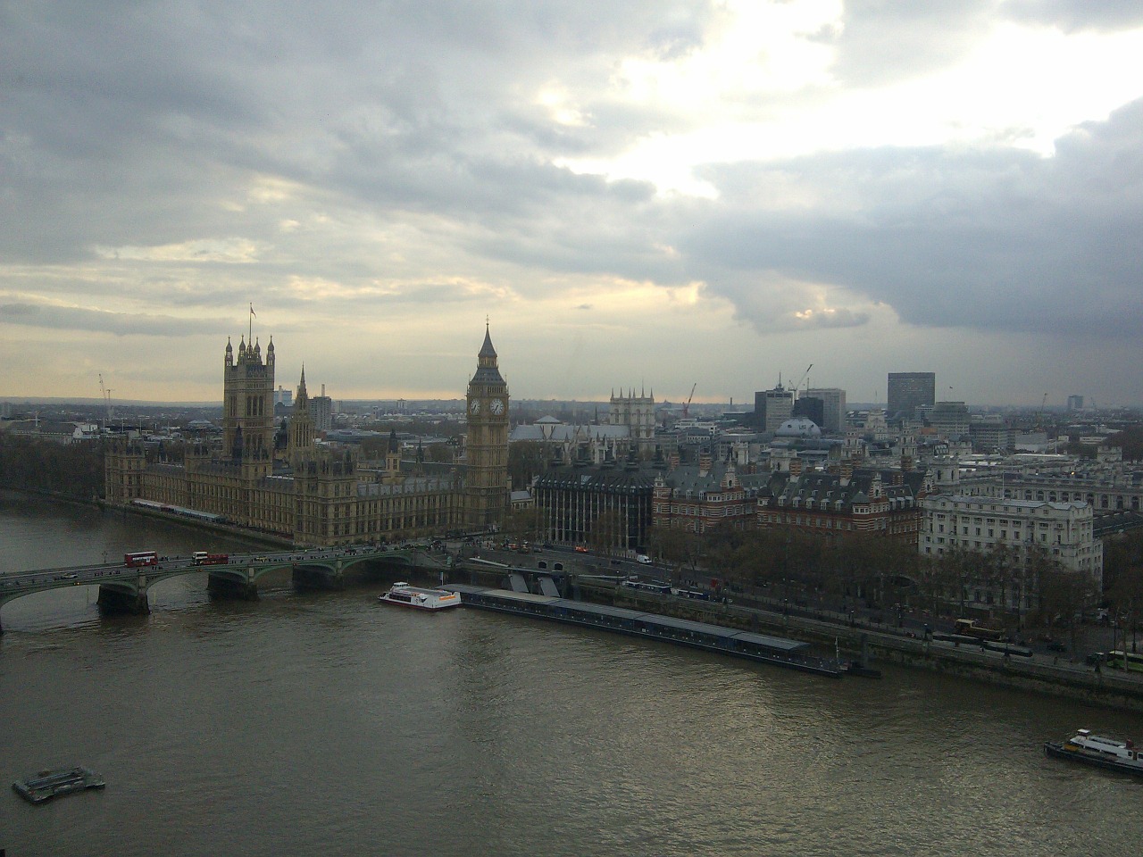 Westminster, Londonas, Panorama, Didysis Benas, Parlamento Rūmai, Parlamentas, Istoriškai, Anglija, Miestas, Pastatas