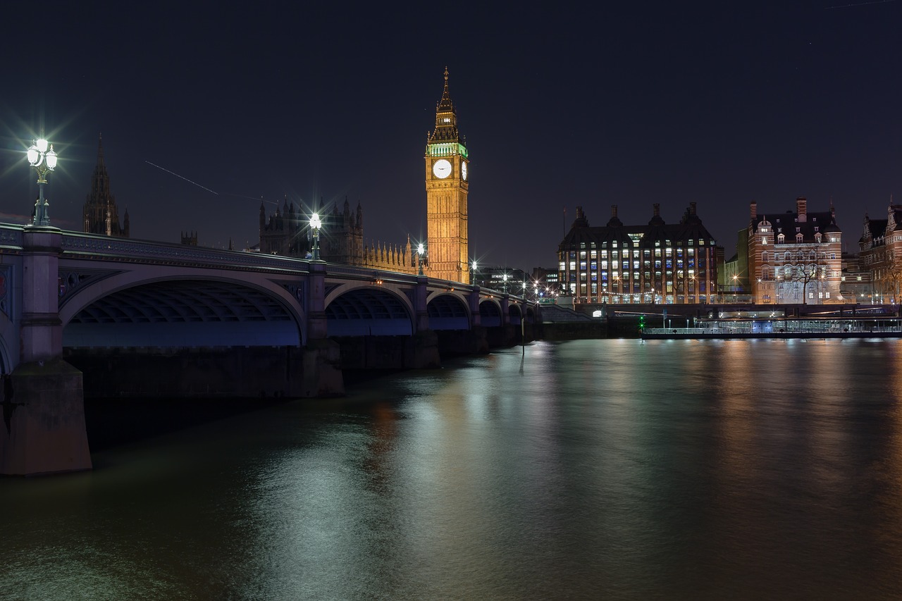 Westminster, Didysis Benas, Londonas, Anglija, Uk, Tiltas, Vyriausybė, Laikas, Pritraukimas, Thames