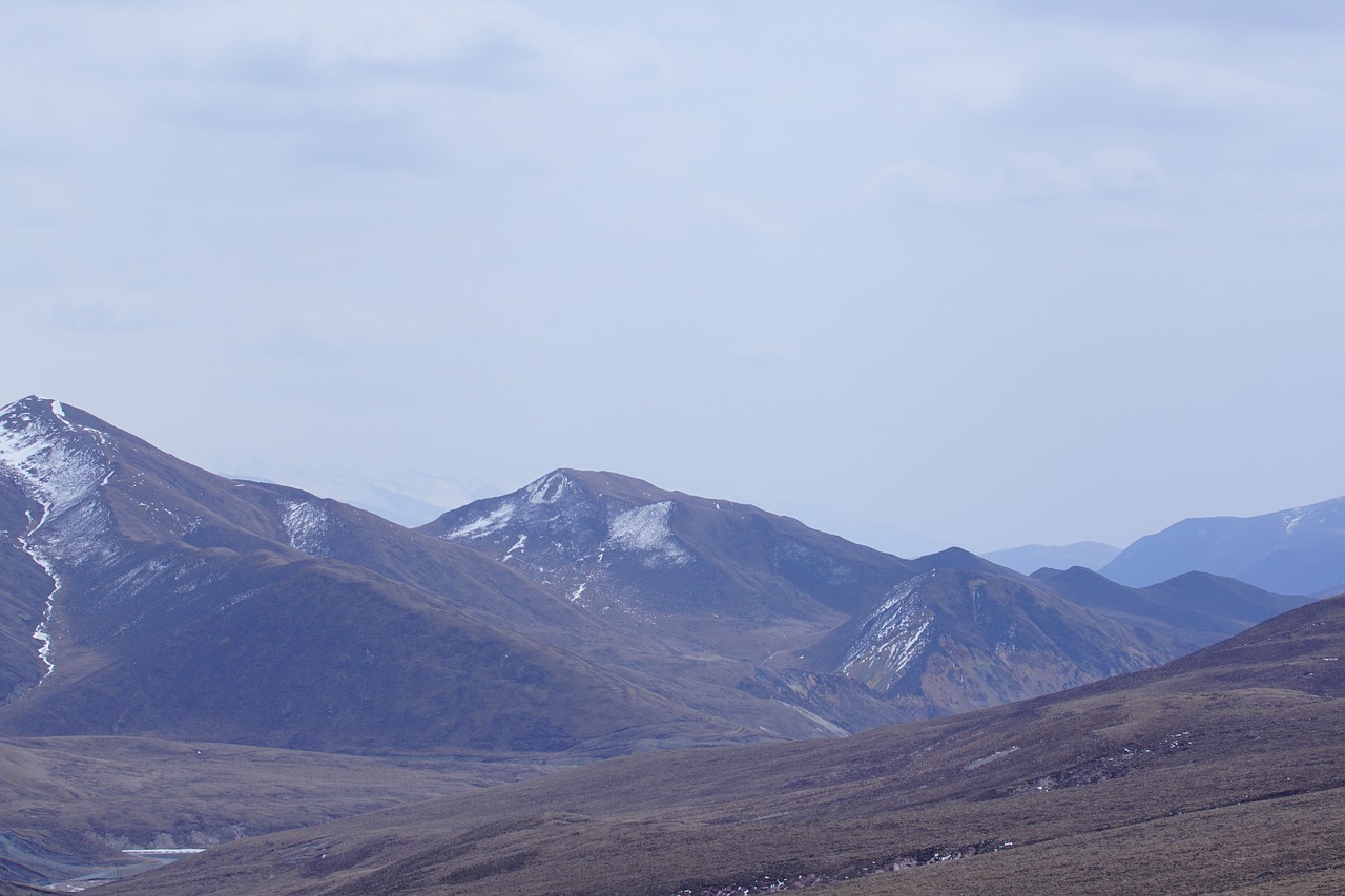 Baltas Debesys, Prairie, Qinghai, Sniego Kalnas, Nemokamos Nuotraukos,  Nemokama Licenzija