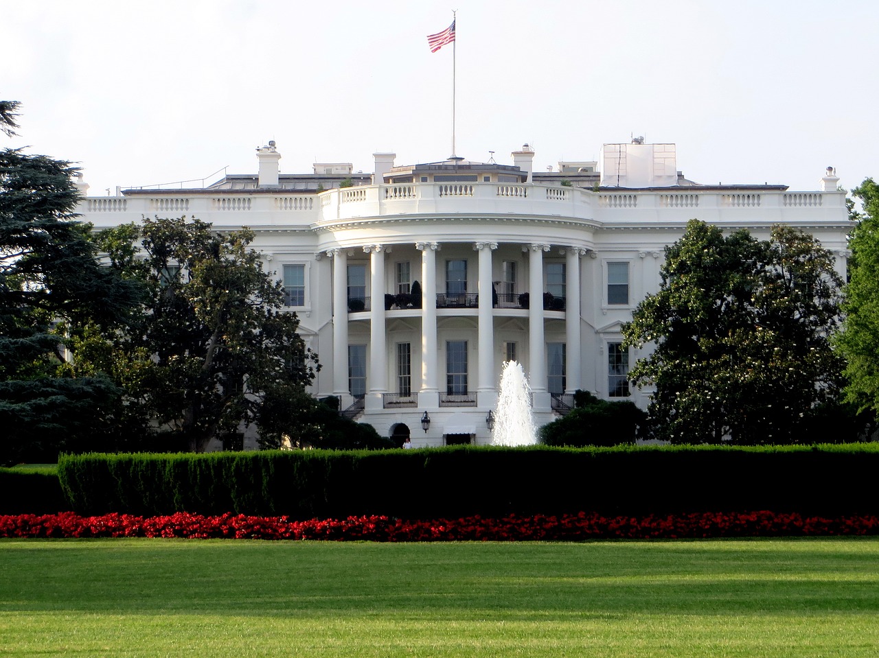 Baltas Namas, Vašingtonas, Prezidentas, Potus, Usa, Fontanas, Orientyras, Žinomas, Amerikietis, Architektūra