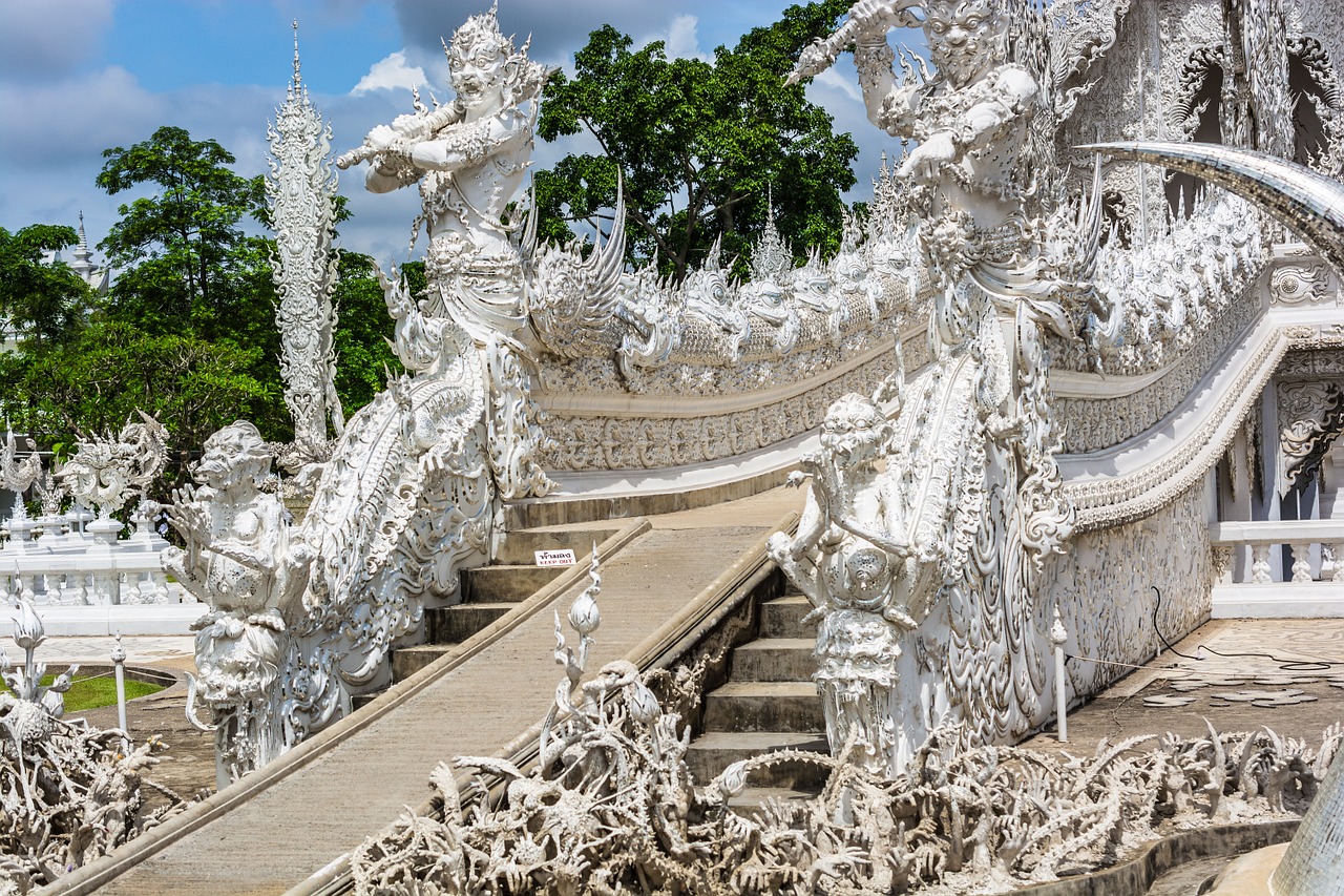 Balta Šventykla, Chiang Rai, Tailandas, Nemokamos Nuotraukos,  Nemokama Licenzija