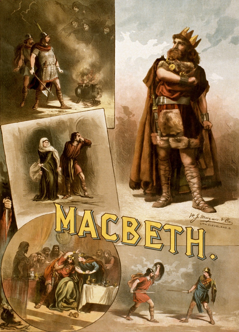 Viljamas Šekspyras, Macbeth, Plakatas, 1884, Nemokamos Nuotraukos,  Nemokama Licenzija