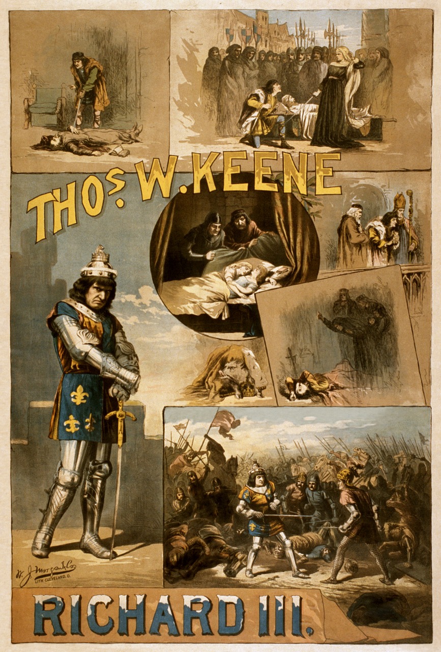 Viljamas Šekspyras, Richard Iii, Plakatas, 1884, Nemokamos Nuotraukos,  Nemokama Licenzija
