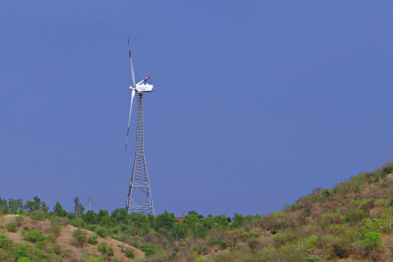 Vėjo Energija, Vėjo Turbina, Vėjo Energija, Chitradurga Kalvos, Karnataka, Indija, Nemokamos Nuotraukos,  Nemokama Licenzija