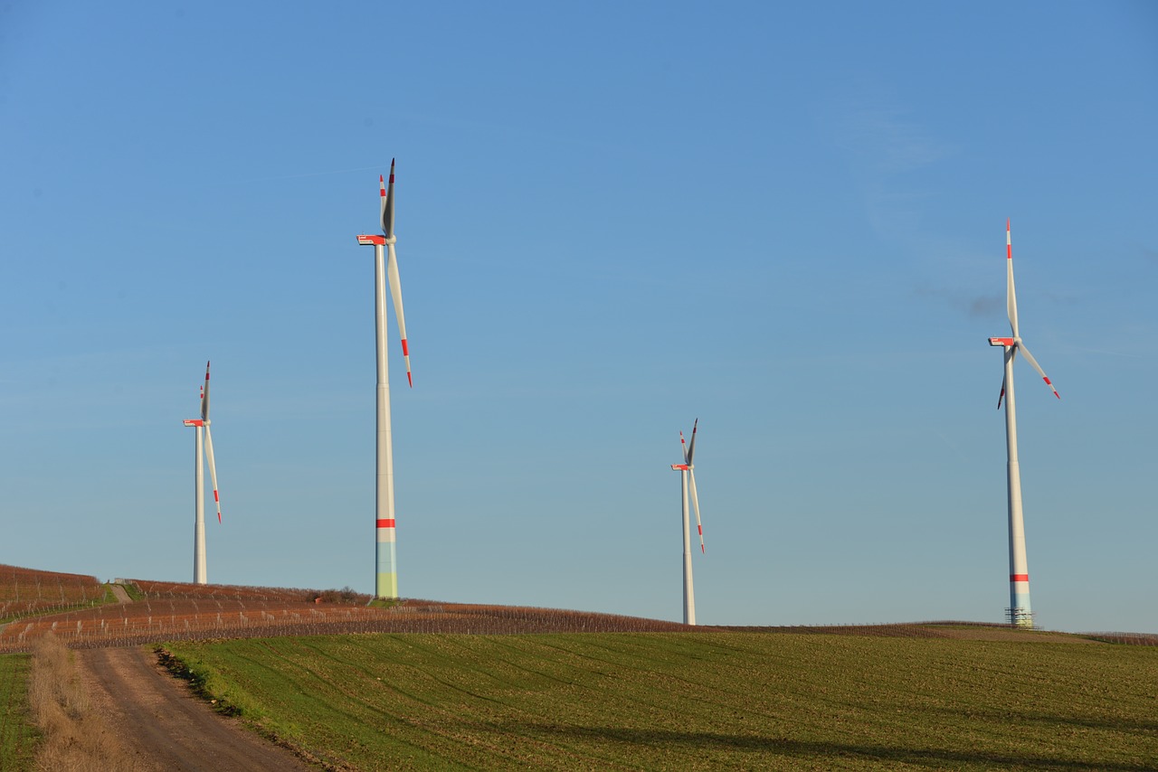 Vėjo Parkas, Windräder, Energija, Ekologinė Energija, Vėjo Energija, Dangus, Mėlynas, Aplinkosaugos Technologijos, Vėjo Energija, Rotorius