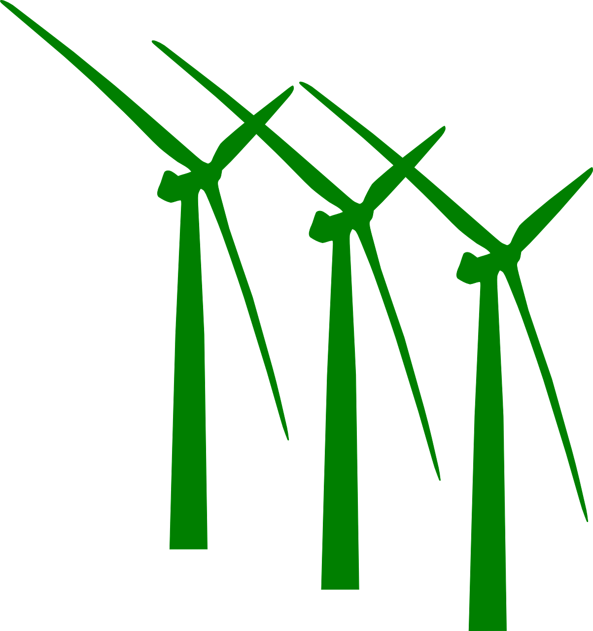 Vėjo Energija, Vėjo Malūnai, Generatoriai, Žalias, Vėjo Malūnas, Generatorius, Vėjo Energija, Vėjo Generatoriai, Aplinkosaugos Technologijos, Nemokama Vektorinė Grafika