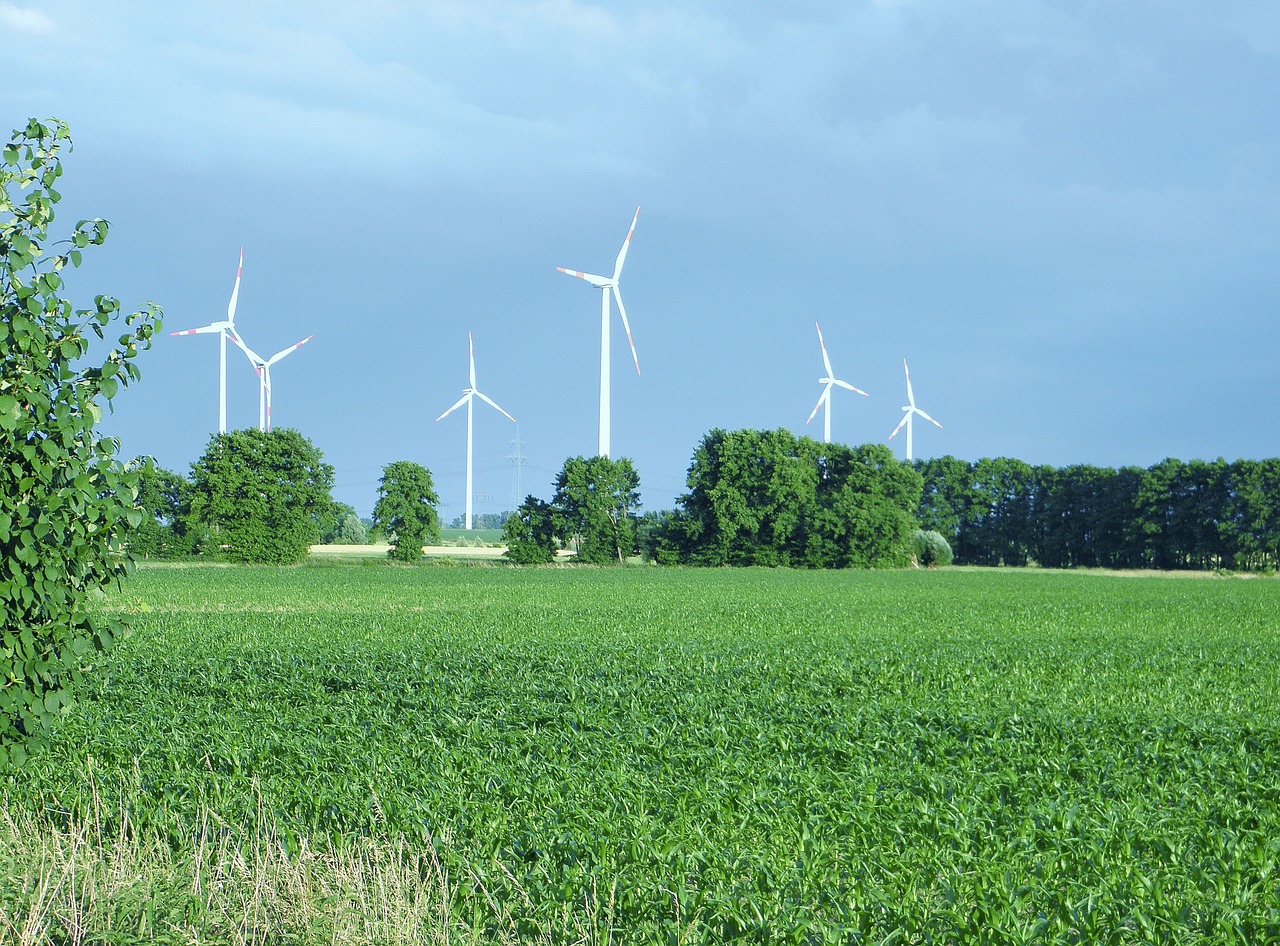 Vėjo Energija, Windräder, Energija, Aplinka, Elektros Energijos Gamyba, Dangus, Mėlynas, Kraštovaizdis, Pieva, Gamta