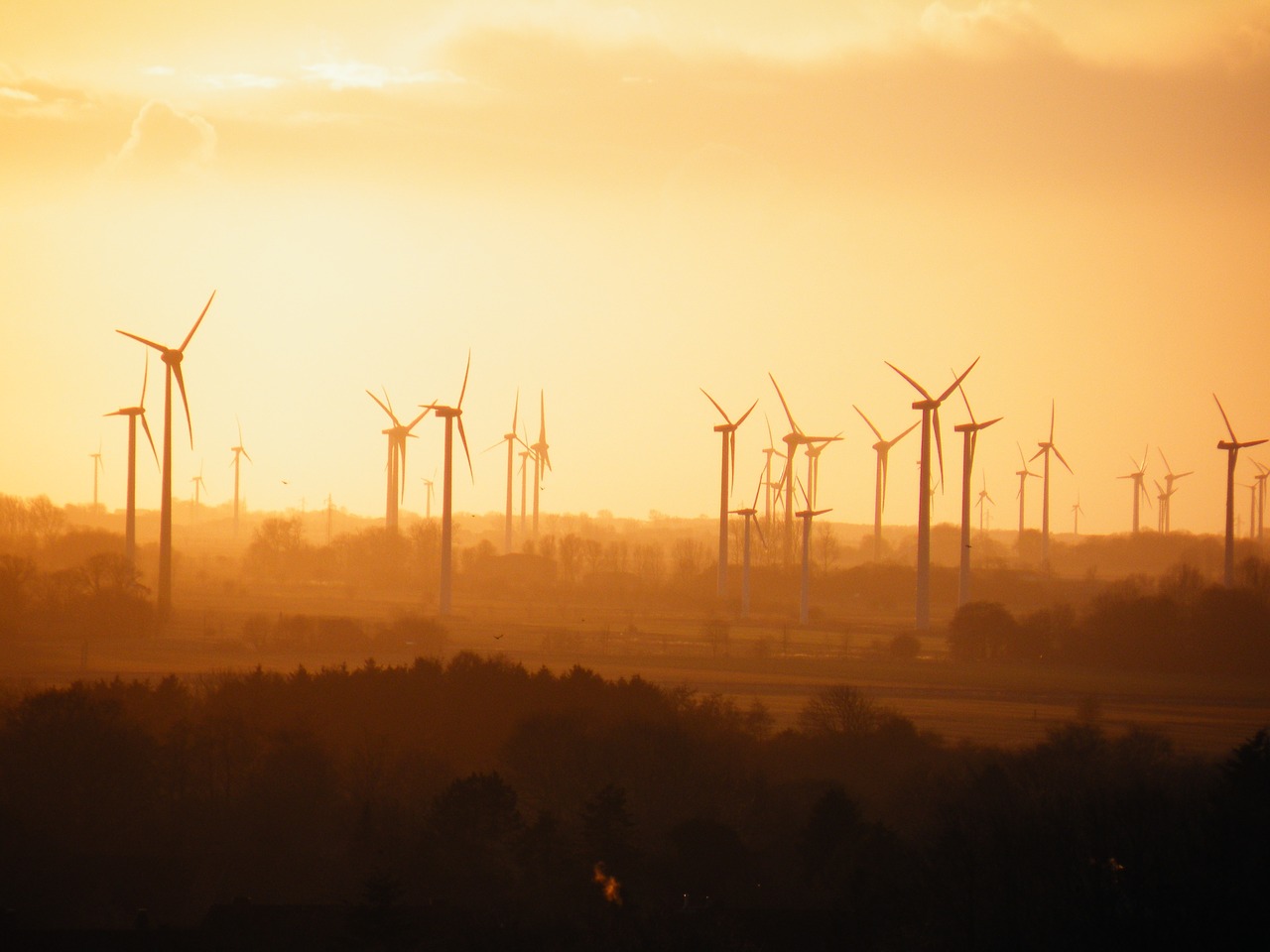 Vėjo Jėgainės, Rūkas, Saulė, Ekologija, Vėjo Energija, Žemdirbystė, Energija, Vėjo Malūnas, Kraštovaizdis, Platus