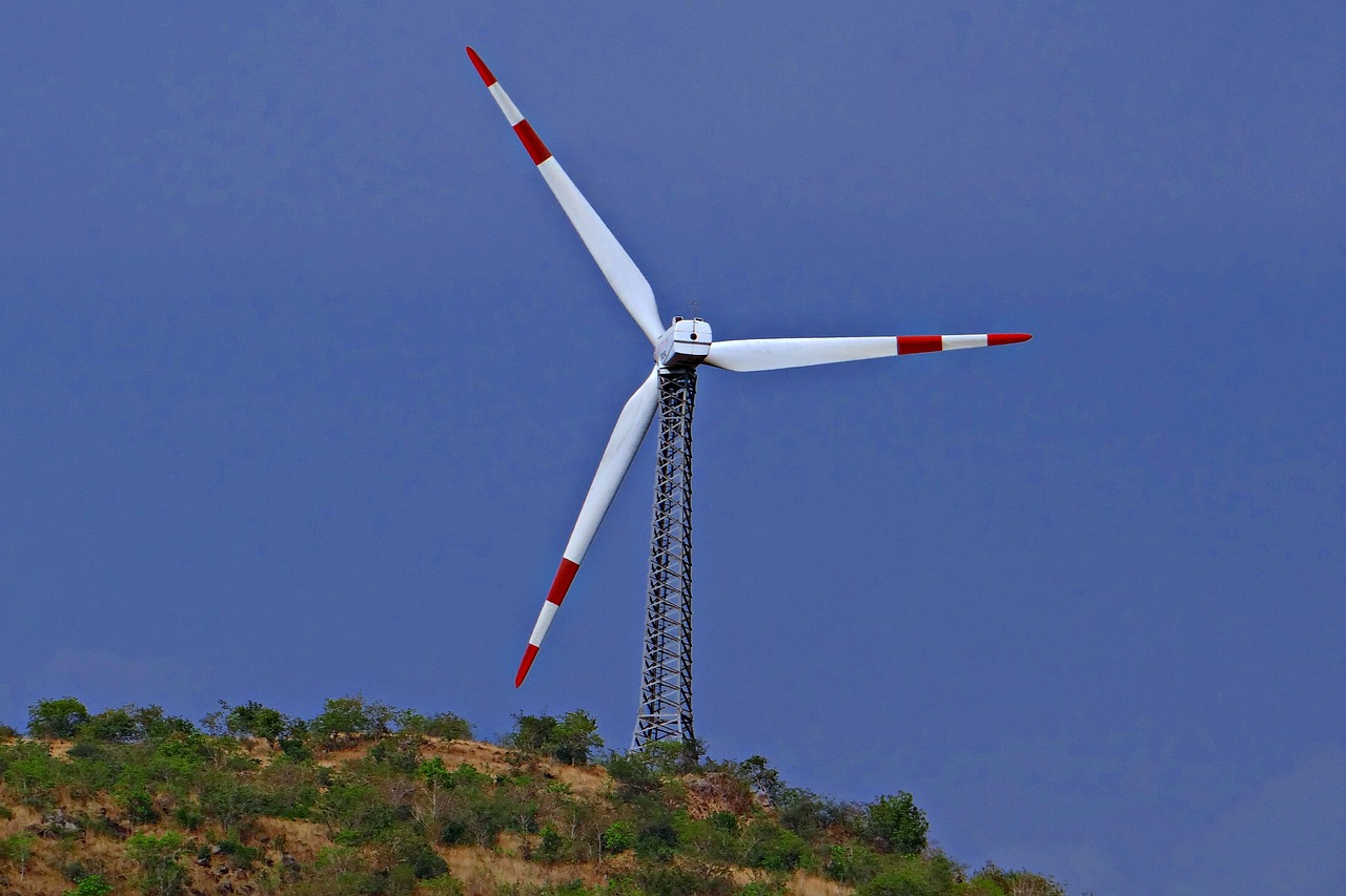 Vėjo Turbina, Vėjo Energija, Vėjo Energija, Chitradurga Kalvos, Karnataka, Indija, Nemokamos Nuotraukos,  Nemokama Licenzija