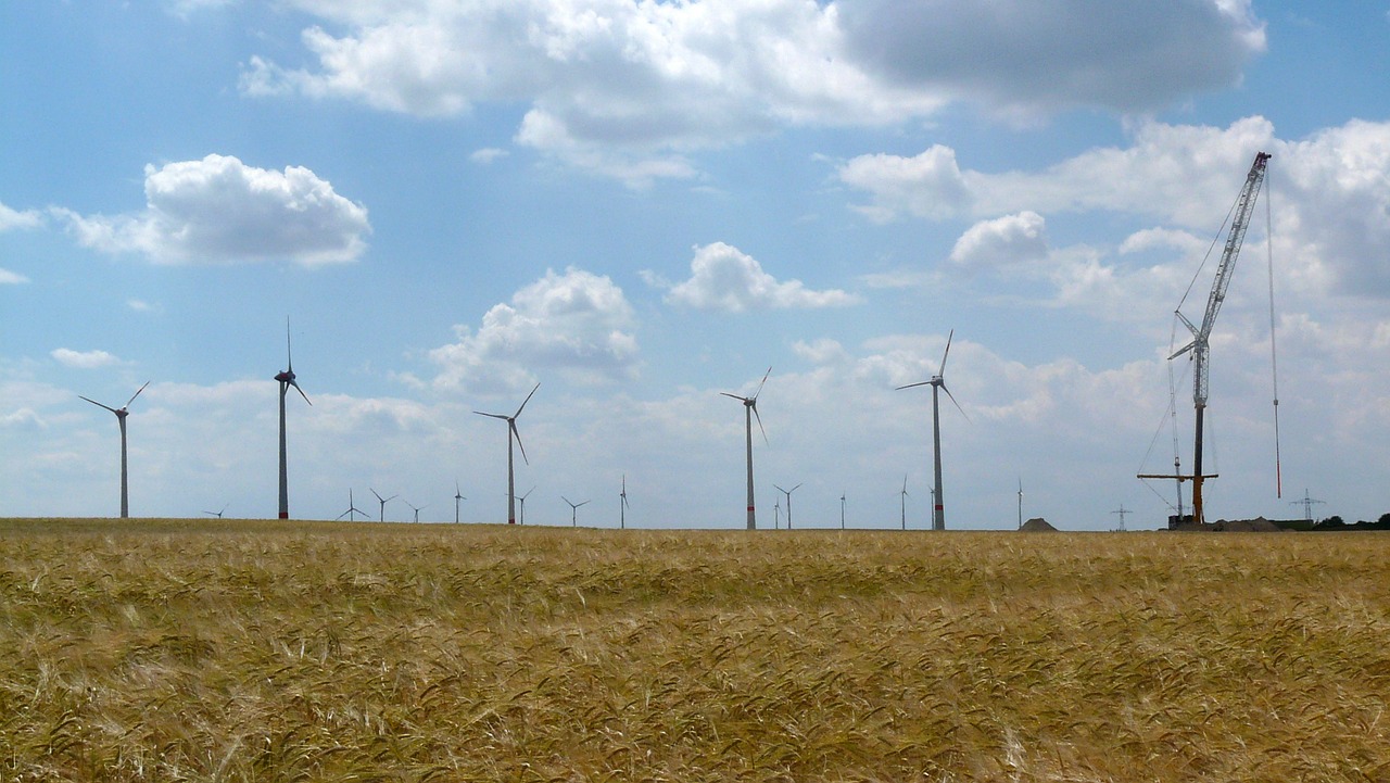 Vėjo Turbina, Kukurūzų Laukas, Montavimas, Nemokamos Nuotraukos,  Nemokama Licenzija