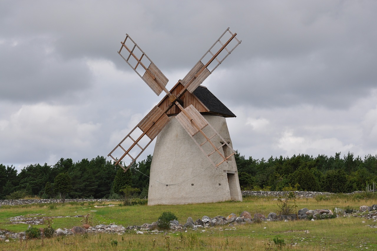 Vėjo Malūnas, Malūnas, Gotland, Peizažai, Nemokamos Nuotraukos,  Nemokama Licenzija