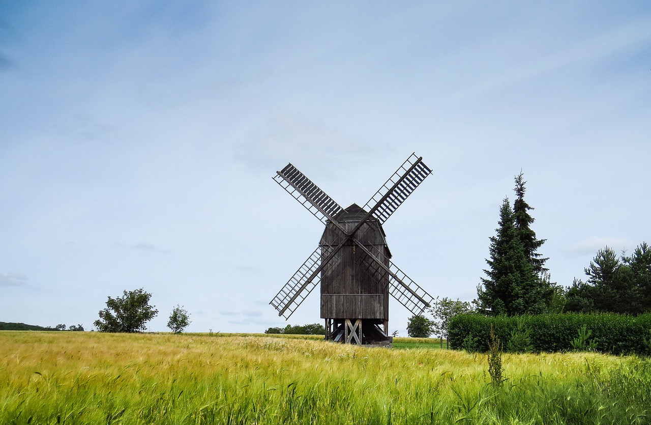 Vėjo Malūnas, Malūnas, Windräder, Kraštovaizdis, Laukas, Kukurūzų Laukas, Senas, Nostalgija, Nemokamos Nuotraukos,  Nemokama Licenzija