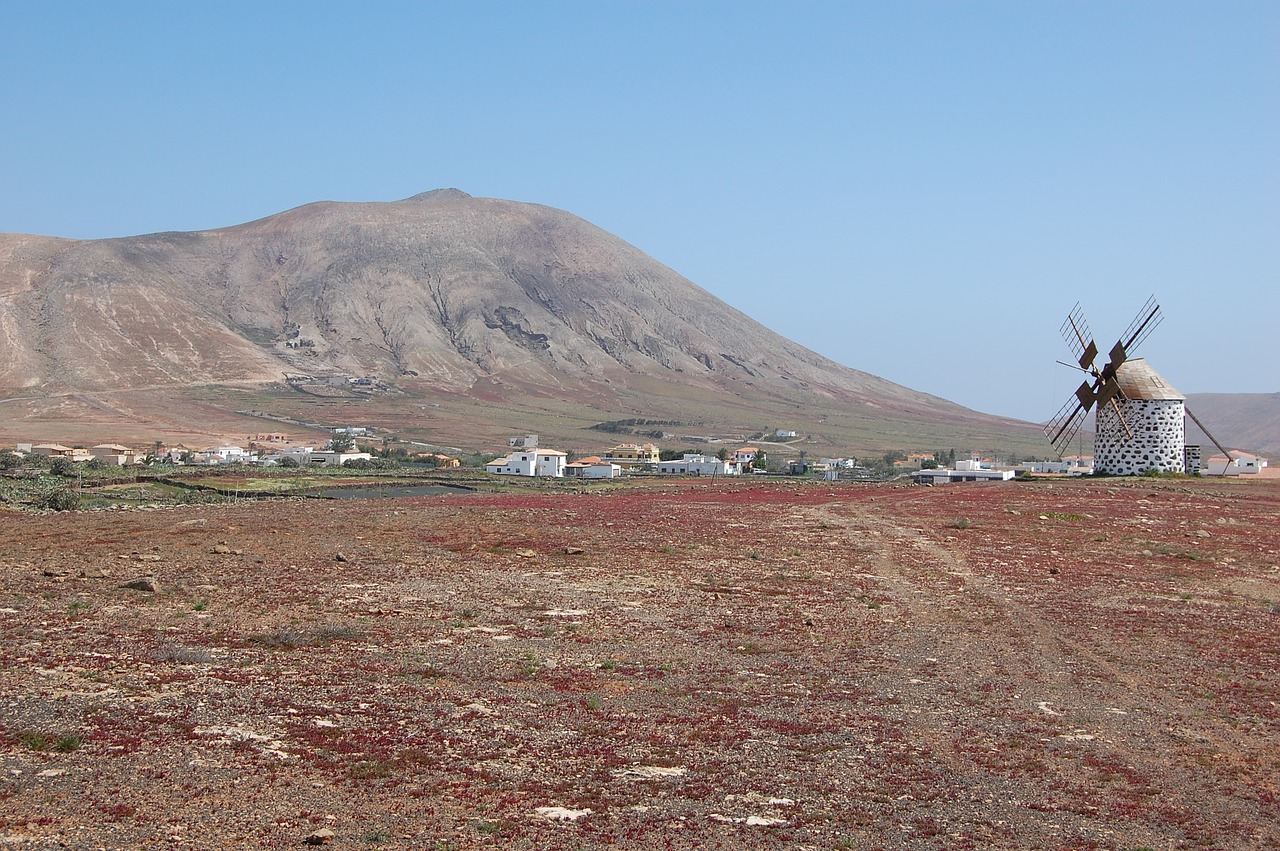 Vėjo Malūnas, Fuerteventura, Kraštovaizdis, Kanarų Salos, Kalnai, Interjeras, Nemokamos Nuotraukos,  Nemokama Licenzija