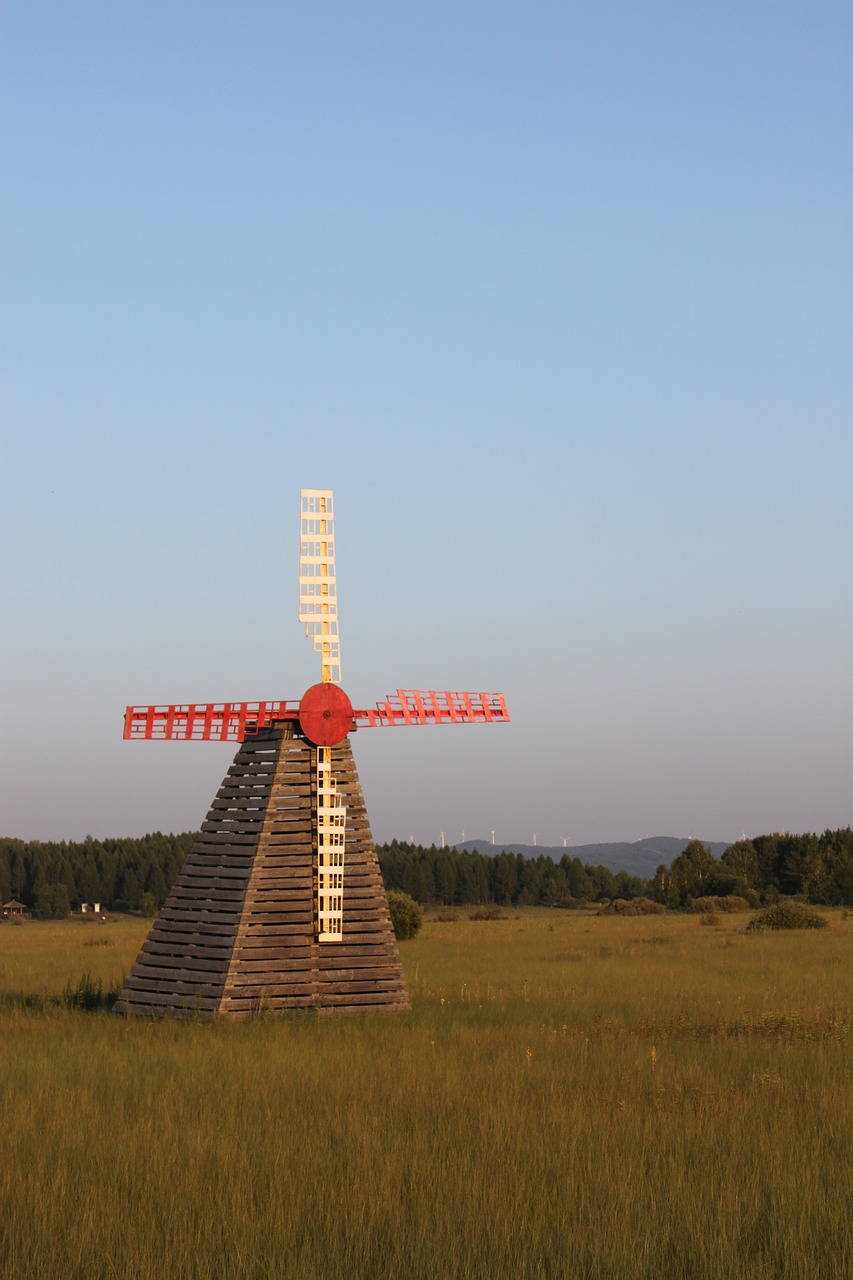 Vėjo Malūnas, Anksti Rytą, Prairie, Nemokamos Nuotraukos,  Nemokama Licenzija