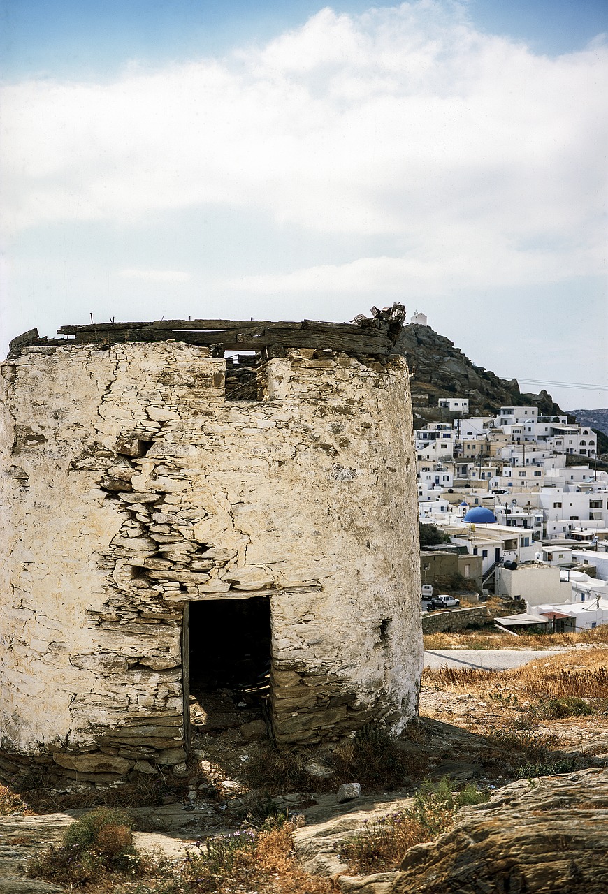 Windmill,  Kelionė,  Graikija,  Ios,  Cyclades,  Viduržemio Jūros,  Sala,  Turizmas,  Graikų,  Kraštovaizdis