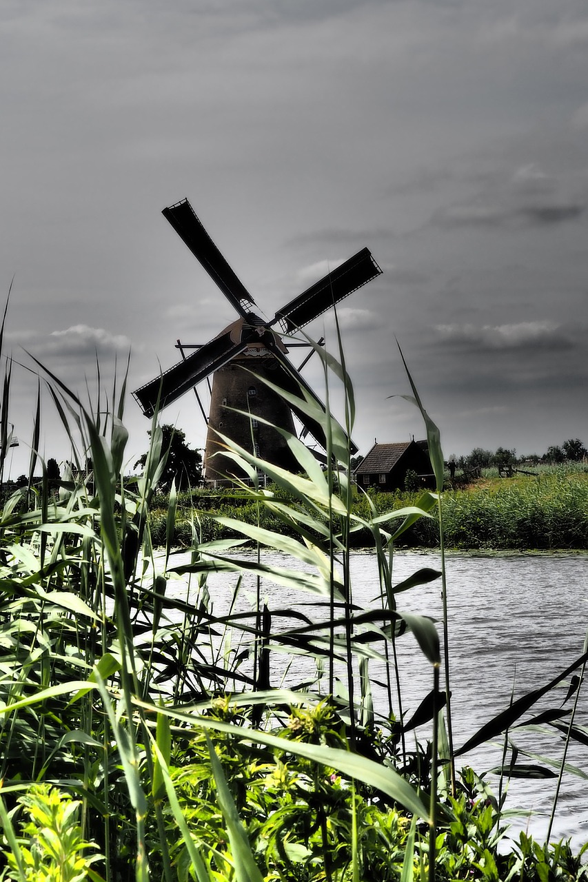 Windmill,  Olandija,  Nyderlandai,  Malūnas,  Istoriškai,  Vėjo Energija,  Olandų,  Vandens,  Architektūra,  Istorinėmis