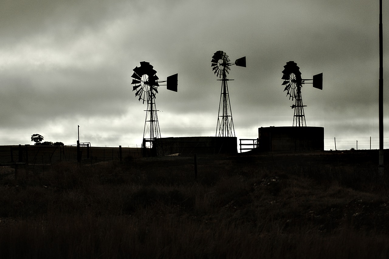 Windmill,  Vėjo Malūnas,  Pietų Afrika,  Kaimo,  Žemės,  Metai,  Kraštovaizdis,  Debesys,  Tamsiai,  Dayz