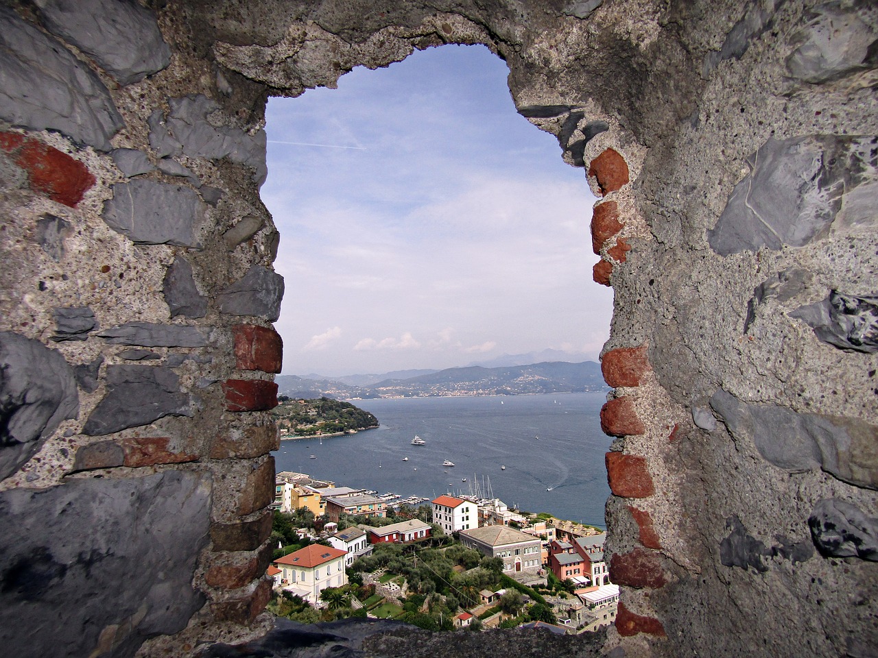 Langas, Jūra, Vista, Ligurija, Portovenere, Ligury, Sassi, Italy, Vasara, Nemokamos Nuotraukos