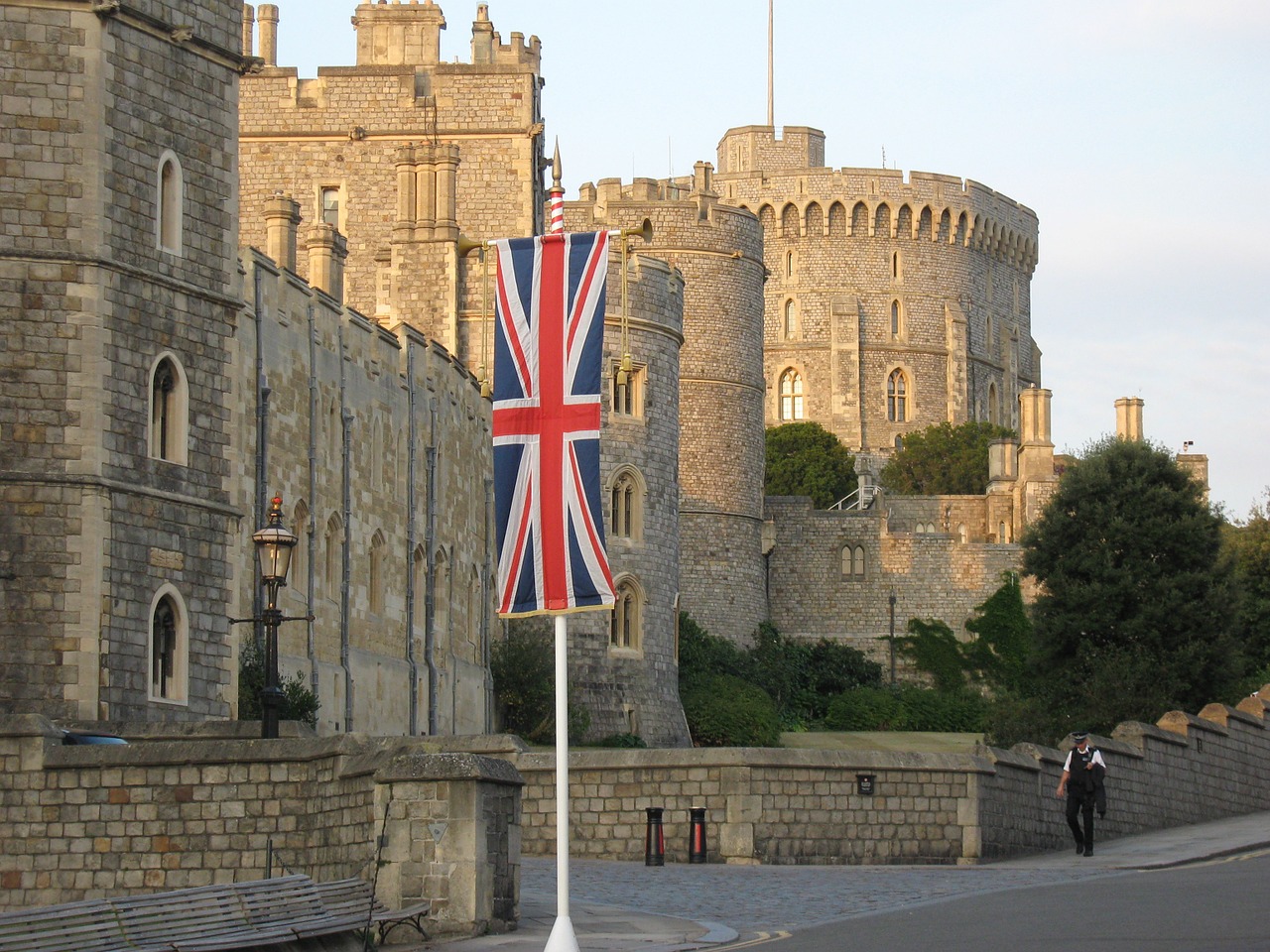 Windsor Pilis, Didžioji Britanija, Pilis, Anglija, Karališkoji Pilis, Paminklai, Turizmas, Britanijos Vėliava, Architektūra, Vėliava