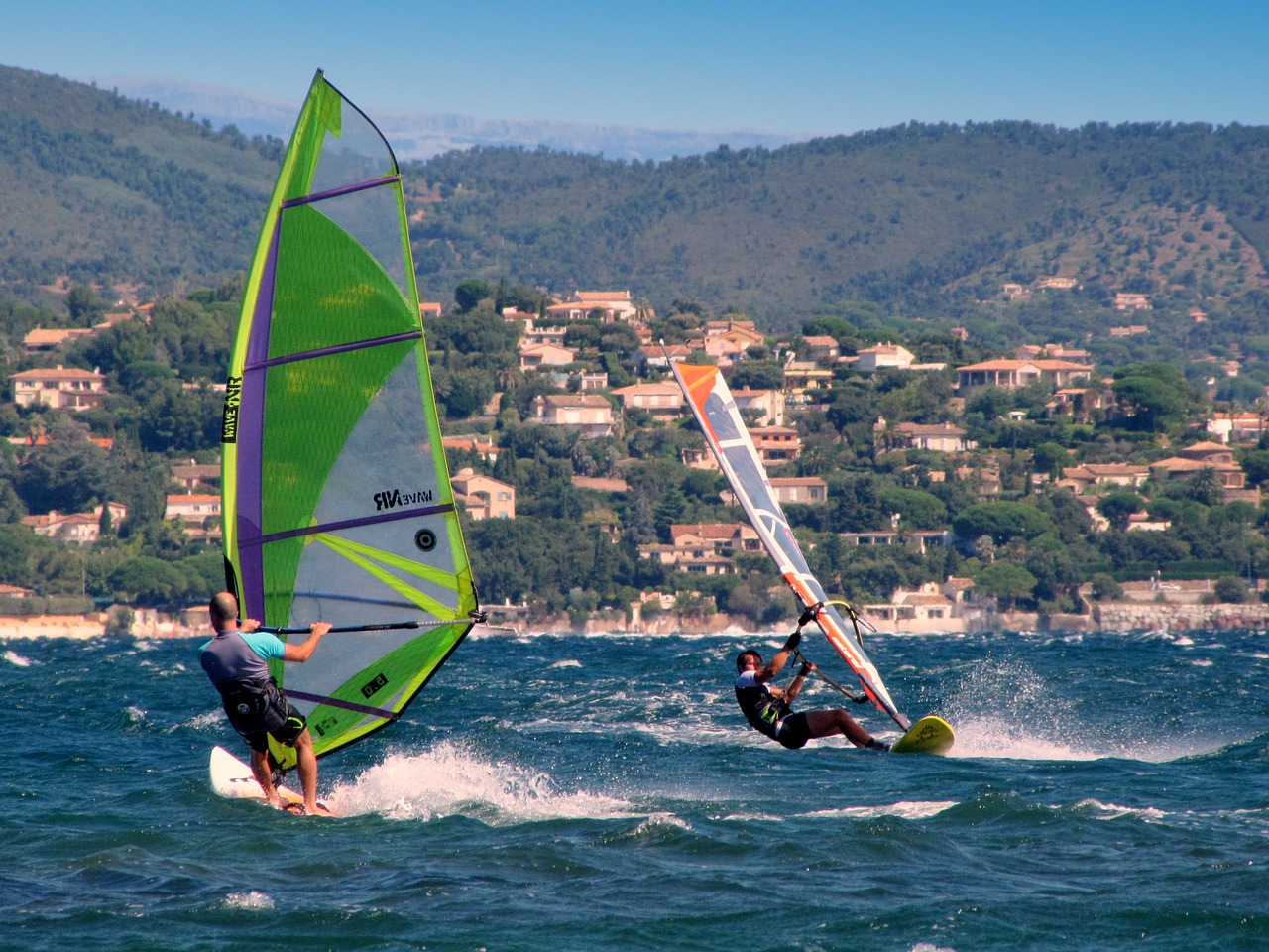 Windsurf, Vėjo Banglentininkams, Vandens Gyvūnai, Į Pietus Nuo Prancūzijos, Saint-Tropez, Nemokamos Nuotraukos,  Nemokama Licenzija