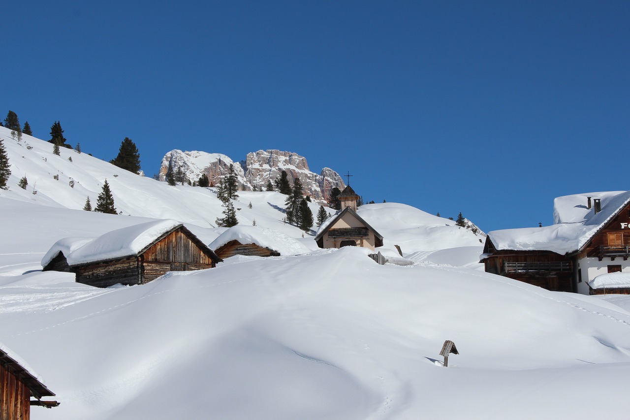 Žiema, South Tyrol, Italy, Kalnai, Alpių, Sniegas, Nemokamos Nuotraukos,  Nemokama Licenzija