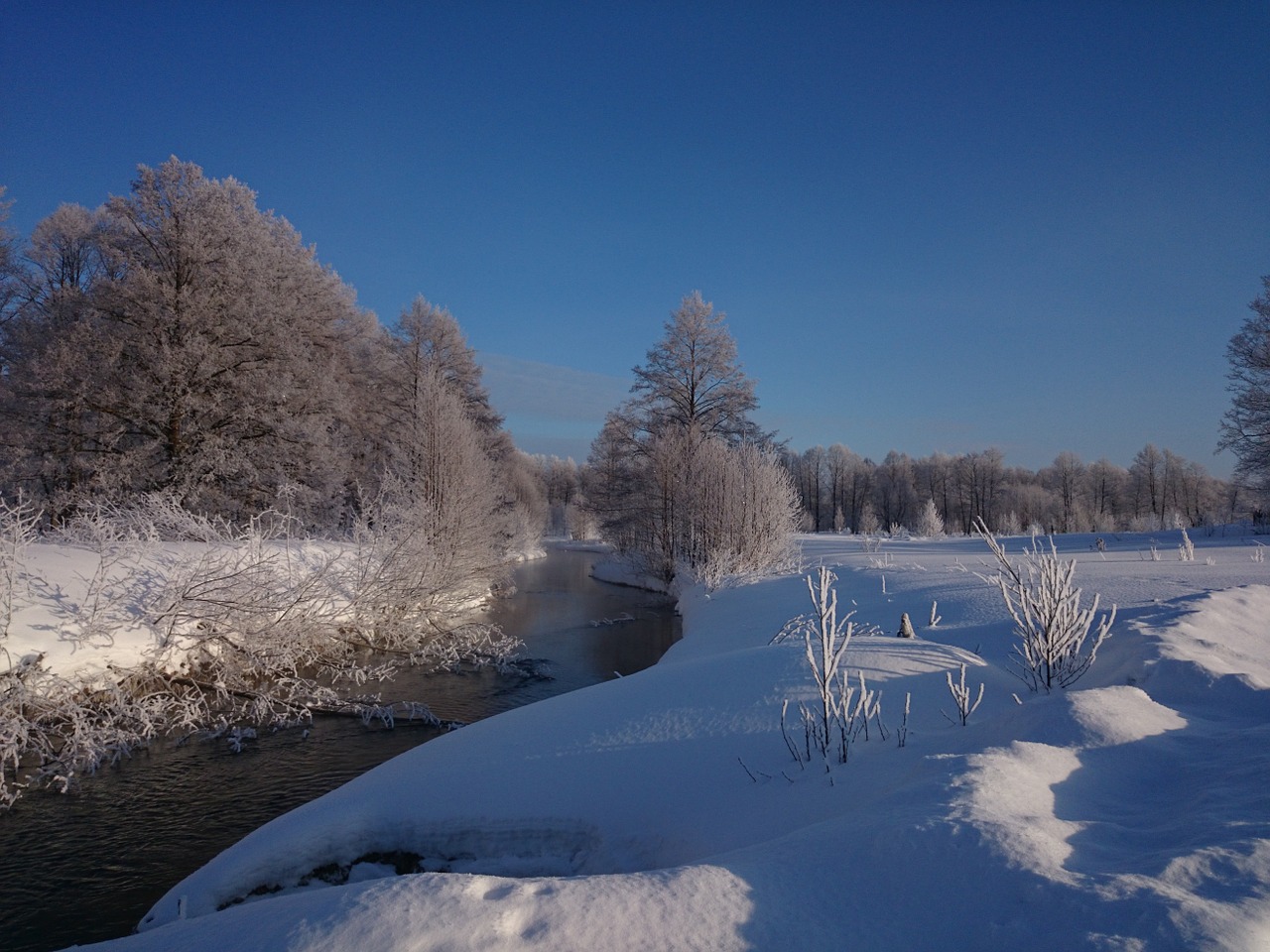 Žiema, Kraštovaizdis, Mažoji Upė, Nemokamos Nuotraukos,  Nemokama Licenzija