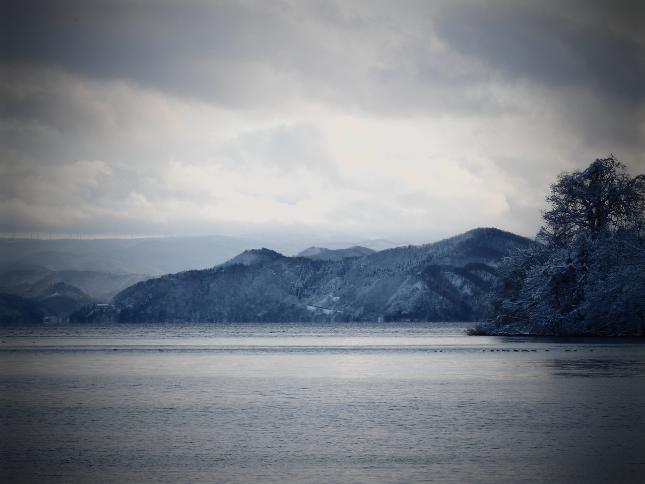 Žiema, Ežeras, Japonija, Dangus, Kalnas, Nemokamos Nuotraukos,  Nemokama Licenzija