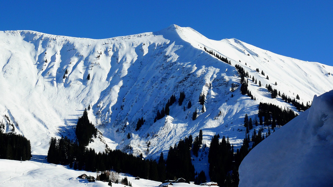 Žiema, Kalnai, Sniegas, Žiemą, Alpių, Slidinėjimo Zona, Alpenblick, Kraštovaizdis, Austria, Slidinėjimo Trasa